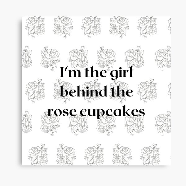 The girl behind the rose cupcakes Canvas Print