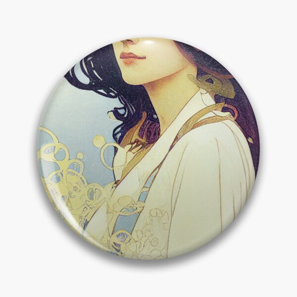 Item preview, Beautiful Pharmacist in a White Lab Coat Art Nouveau Style Abstract designed and sold by ARTIFLAVE.