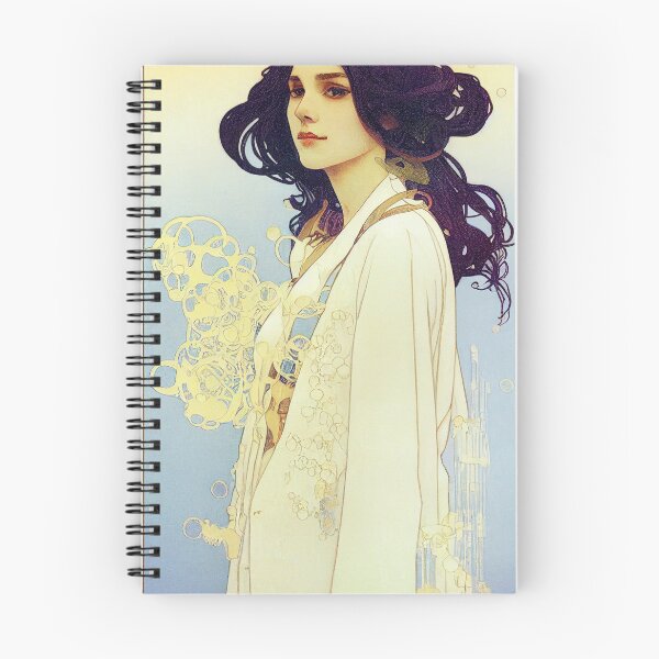 Item preview, Beautiful Pharmacist in a White Lab Coat Art Nouveau Style Abstract designed and sold by ARTIFLAVE.