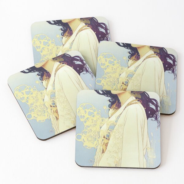 Item preview, Beautiful Pharmacist in a White Lab Coat Art Nouveau Style Abstract designed and sold by ARTIFLAVE.