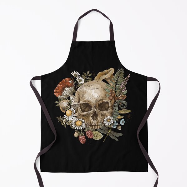 Item preview, Skull flower Dark academia goblin core cottagecore designed and sold by ArtfulGiftShop.