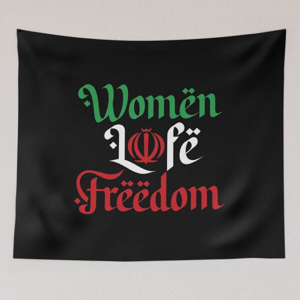 Item preview, Women Life Freedom - Jin Jiyan Azadi - Justice for Mahsa Amini designed and sold by DesignByLeo.