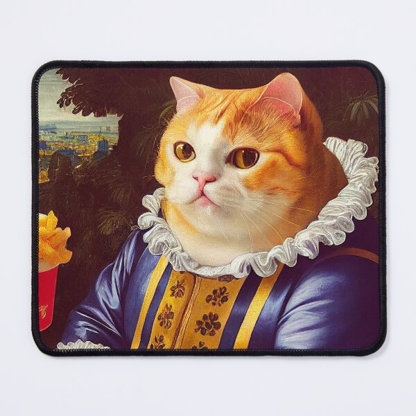 Item preview, Cat eating French fries designed and sold by ladarkepoque.