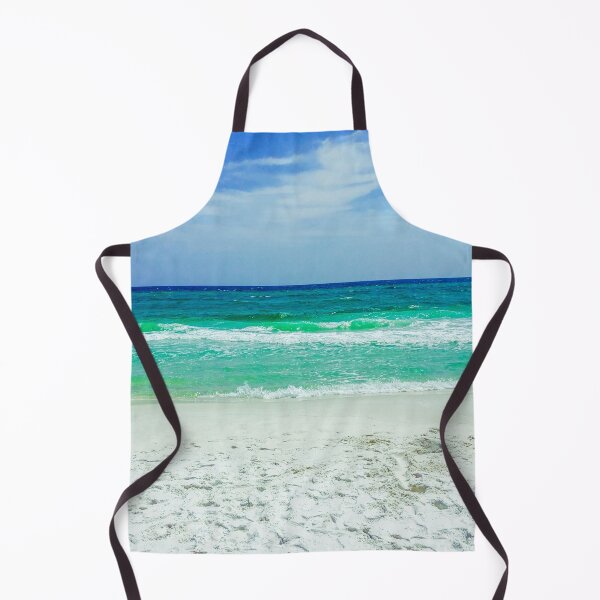 Item preview, Blue Turquoise Ocean Summer Beach Foamy Waves with Sand and Blue Sky designed and sold by MyArt23.