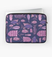 Groovy Fish - Pink und Navy Laptoptasche