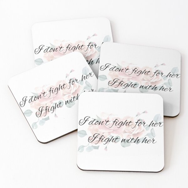 Item preview, "I fight with her." designed and sold by Catherine Downen.