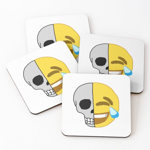 Item preview, Emoji mitad calavera/mitad risa designed and sold by CRstudios.