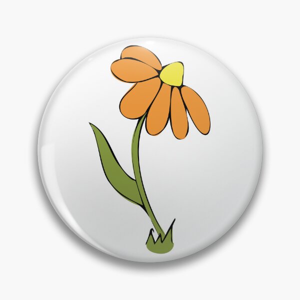 Item preview, Fall Daisy Whimsical Cartoon Illustration Autumn Inspired Colours  designed and sold by AngelDawnDesign.