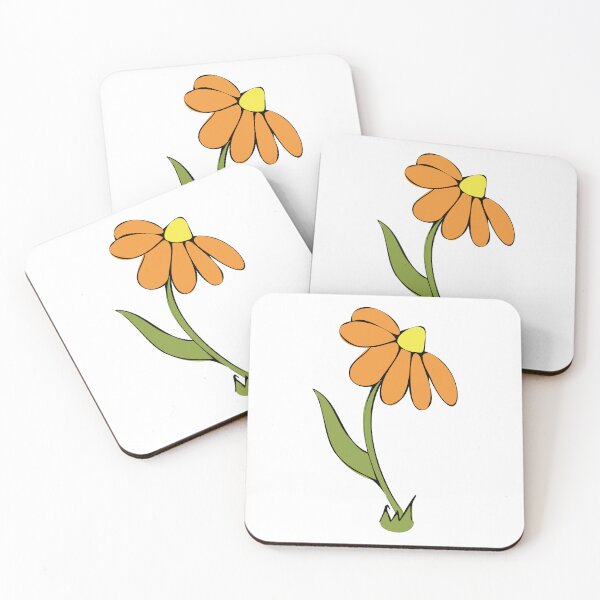 Item preview, Fall Daisy Whimsical Cartoon Illustration Autumn Inspired Colours  designed and sold by AngelDawnDesign.