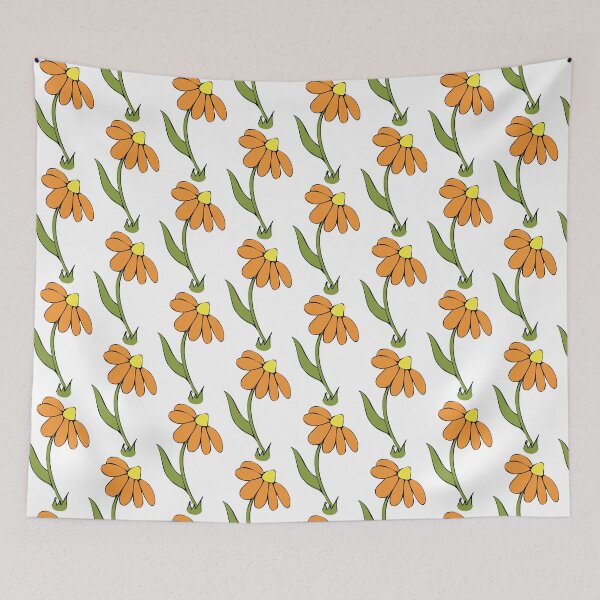 Item preview, Fall Daisy Whimsical Cartoon Illustration Autumn Inspired Colours  designed and sold by AngelDawnDesign.