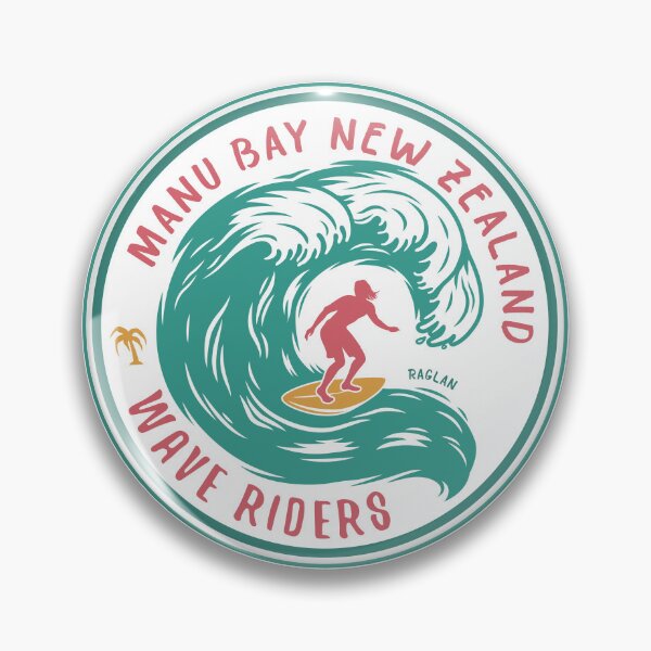 Item preview, Manu Bay New Zealand Surfing Vintage designed and sold by KrisSidDesigns.
