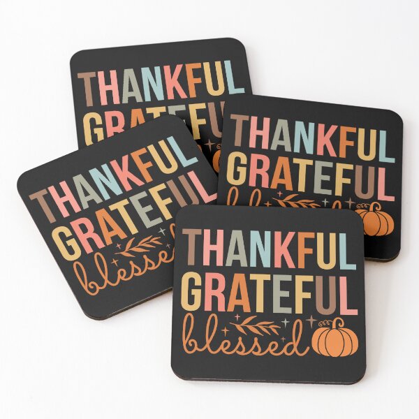 Item preview, thankful grateful blessed,Fall Pumpkin Ghost October Skeleton Creepy Leaf Trick Or Treat Thanksgiving Season Goth Gothic designed and sold by NAZIMNADIR.