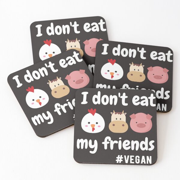 Item preview, I don't eat my friends - #vegan designed and sold by GaliYoga.