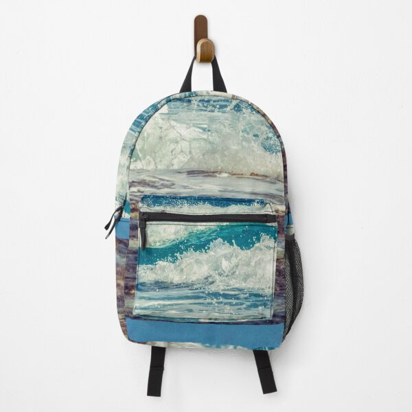 Item preview, Blue Turquoise Ocean Summer Beach Foamy Waves with Sand designed and sold by MyArt23.