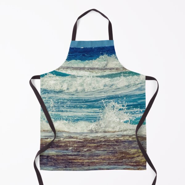 Item preview, Blue Turquoise Ocean Summer Beach Foamy Waves with Sand designed and sold by MyArt23.