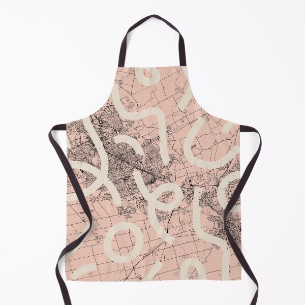 Item preview, Kitchener, Canada - pink map collage designed and sold by cozyspirit.