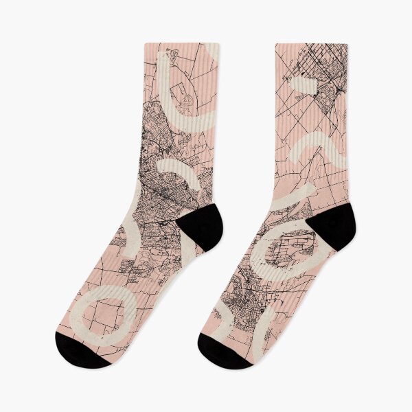 Item preview, Kitchener, Canada - pink map collage designed and sold by cozyspirit.