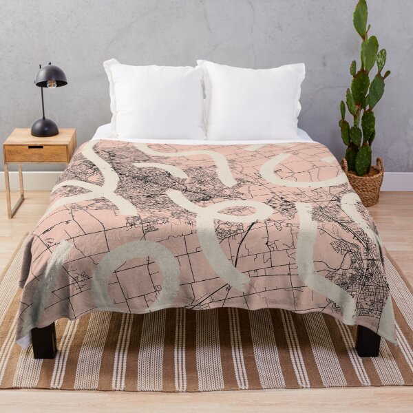 Item preview, Kitchener, Canada - pink map collage designed and sold by cozyspirit.