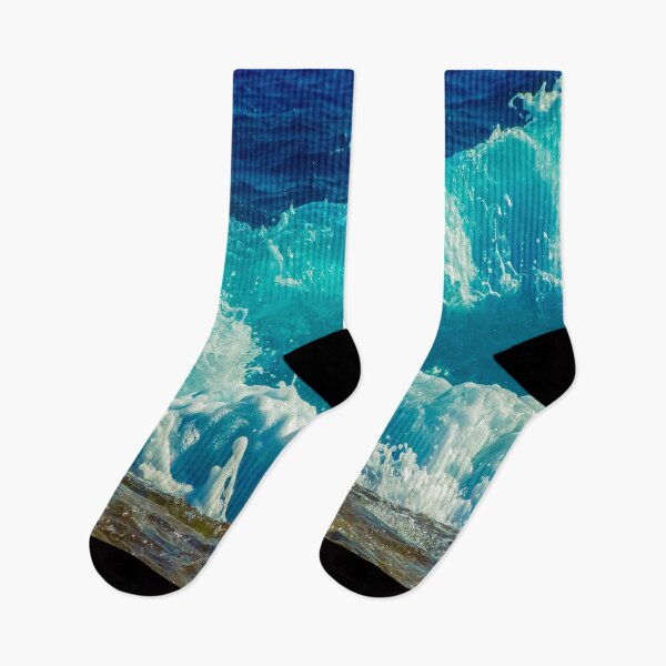 Item preview, Blue Turquoise Ocean Summer Beach Foamy Waves with Sand designed and sold by MyArt23.