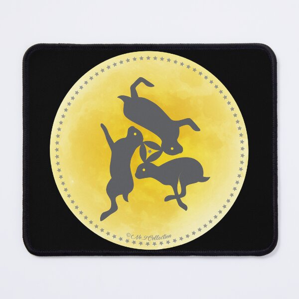 Item preview, 3 running hares on the moon designed and sold by Nijn.