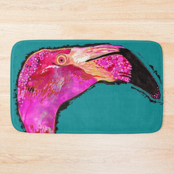 Item preview, Whimsical Pink Flamingo Bird Art designed and sold by Sharon Cummings Art.