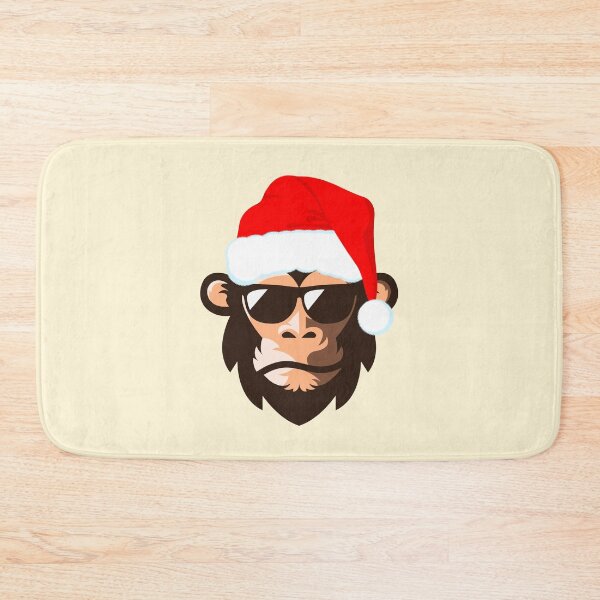 Item preview, Funny Funky Santa Monkey designed and sold by Coffee Lifestyle.