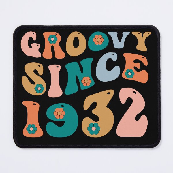 Item preview, Groovy Since 1932 | 90th Birthday | Retro Groovy Birthday designed and sold by AMINE  ★★★★★.