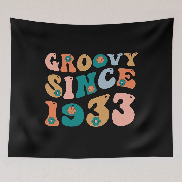 Item preview, Groovy Since 1933 | 89th Birthday | Retro Groovy Birthday designed and sold by AMINE  ★★★★★.