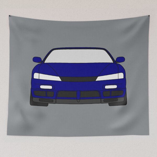 Item preview, Nissan Silvia S14 Kouki 200SX 240SX dark blue color designed and sold by EdimDesign.