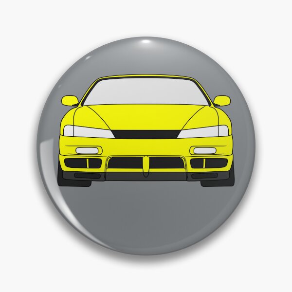 Item preview, Nissan Silvia S14 Kouki 200SX 240SX yellow color designed and sold by EdimDesign.