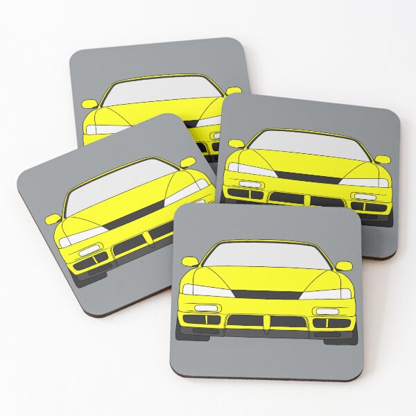Item preview, Nissan Silvia S14 Kouki 200SX 240SX yellow color designed and sold by EdimDesign.