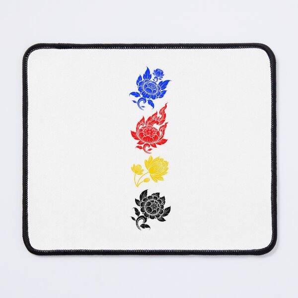 Item preview, Asian Flower Art Polyamorous. Polyamory Pride designed and sold by Subtle Pride Shop.