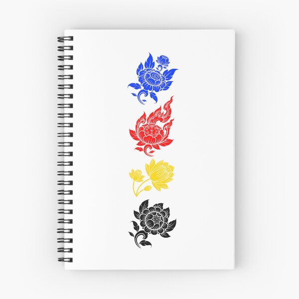 Item preview, Asian Flower Art Polyamorous. Polyamory Pride designed and sold by Subtle Pride Shop.