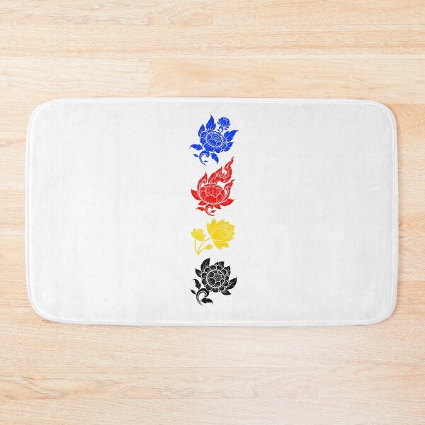 Item preview, Asian Flower Art Polyamorous. Polyamory Pride designed and sold by Subtle Pride Shop.