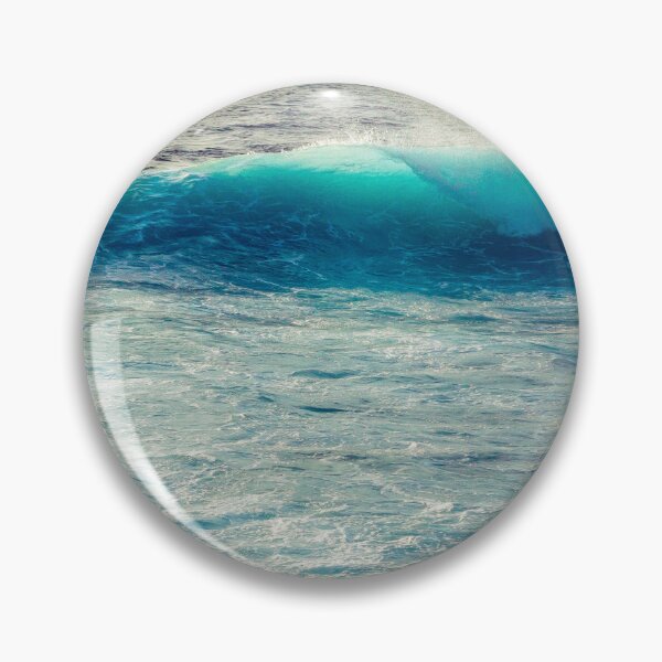 Artikelvorschau, Blau Türkis Ozean Sommer Strand Schaumigen Wellen entworfen und verkauft von MyArt23.