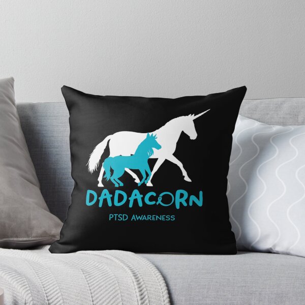 Item preview, PTSD Awareness Dad Unicorn Dadacorn Support PTSD Warrior  designed and sold by RunningShop.
