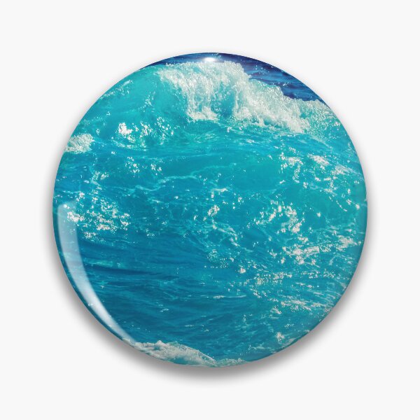 Artikelvorschau, Blau Türkis Ozean Sommer Strand Schaumigen Wellen entworfen und verkauft von MyArt23.