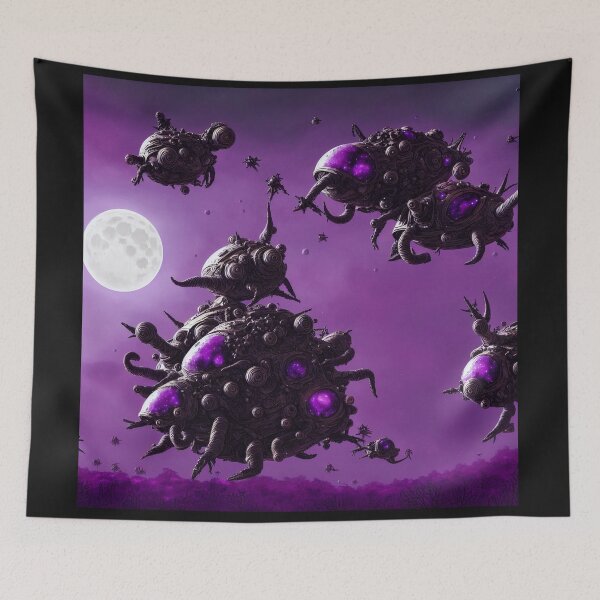 Item preview, Alien battlesnails invading a purple planet I designed and sold by BrachiaST.