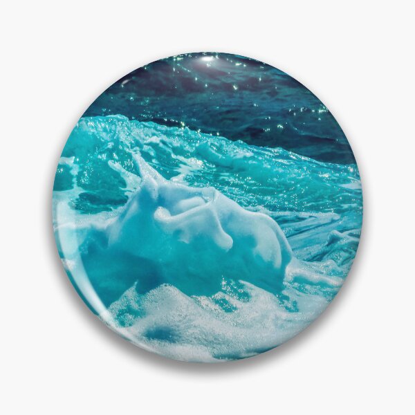 Item preview, Olas espumosas de playa de verano en el océano azul turquesa designed and sold by MyArt23.