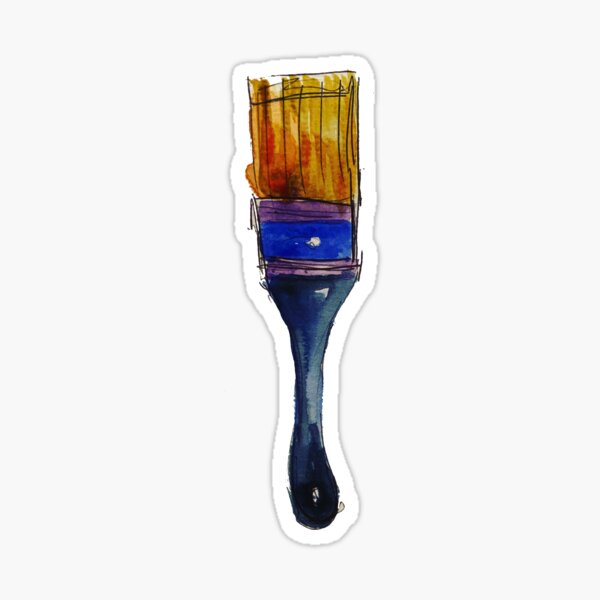 Artist's Paintbrushes Sticker for Sale by HunterBloomArt
