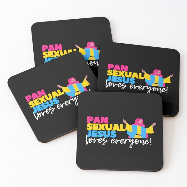 Item preview, Pan Sexual Jesus Loves Everyone. Pansexual Pride designed and sold by Subtle Pride Shop.