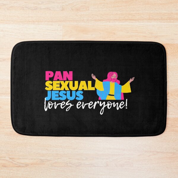 Item preview, Pan Sexual Jesus Loves Everyone. Pansexual Pride designed and sold by Subtle Pride Shop.