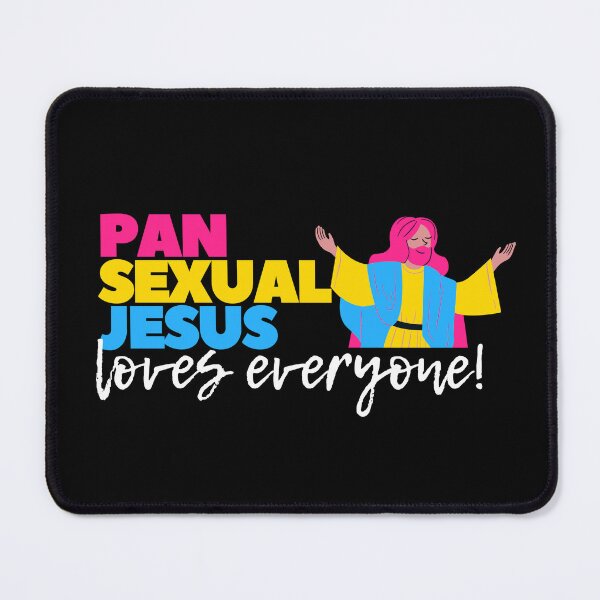 Item preview, Pan Sexual Jesus Loves Everyone. Pansexual Pride designed and sold by Subtle Pride Shop.