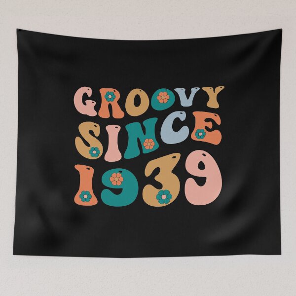 Item preview, Groovy Since 1939 | 83th Birthday | Retro Groovy Birthday designed and sold by AMINE  ★★★★★.