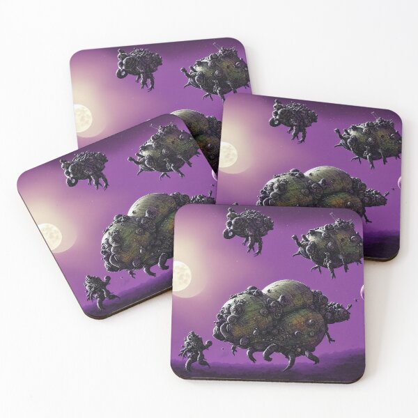Item preview, Alien battlesnails invading a purple planet II designed and sold by BrachiaST.