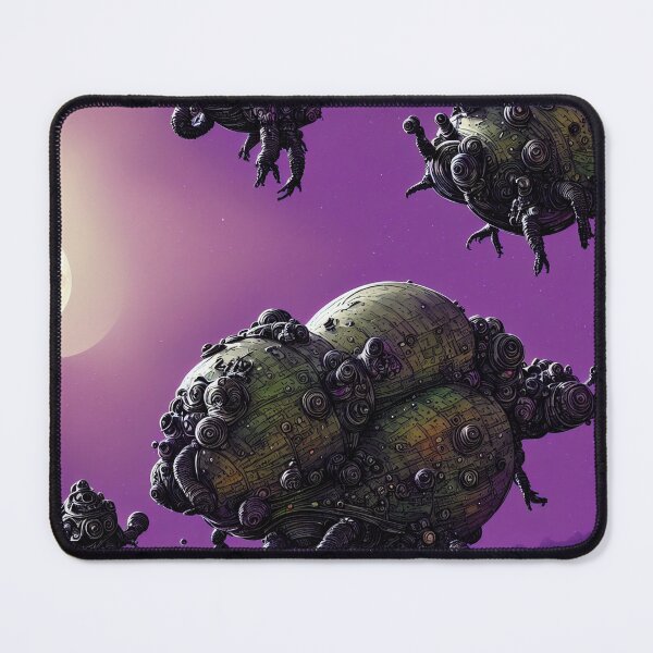 Item preview, Alien battlesnails invading a purple planet II designed and sold by BrachiaST.