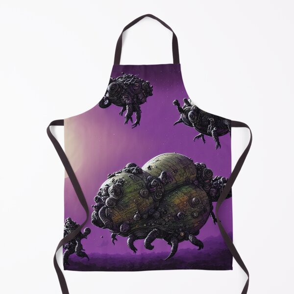 Item preview, Alien battlesnails invading a purple planet II designed and sold by BrachiaST.
