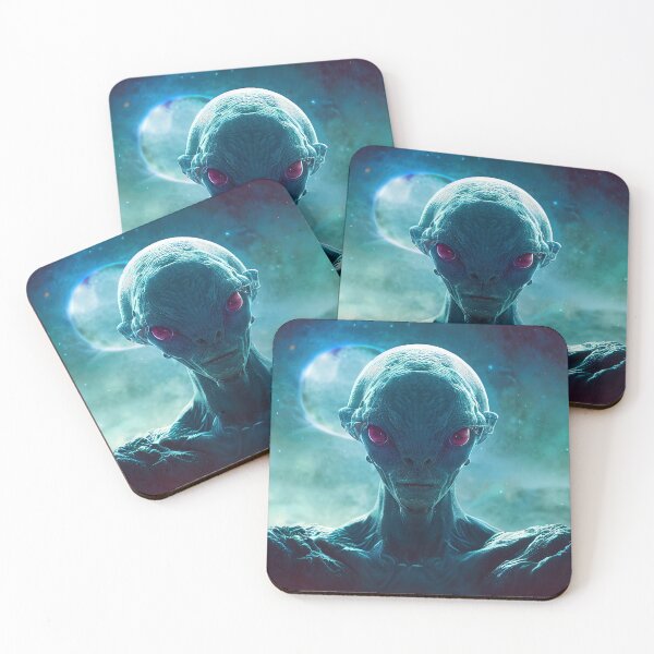 Item preview, Weird gray alien from outer space, from a distant starry galaxy designed and sold by ART NeuroSmARTxx.