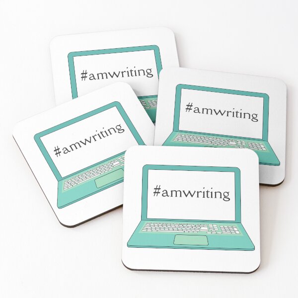 Item preview, #amwriting - NaNoWriMo Writing Sticker Design designed and sold by With Graceful Purpose.