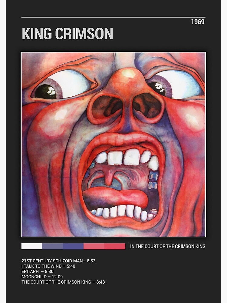 "King crimson In the court of the crimson king King crimson Album Cover King crimson Band